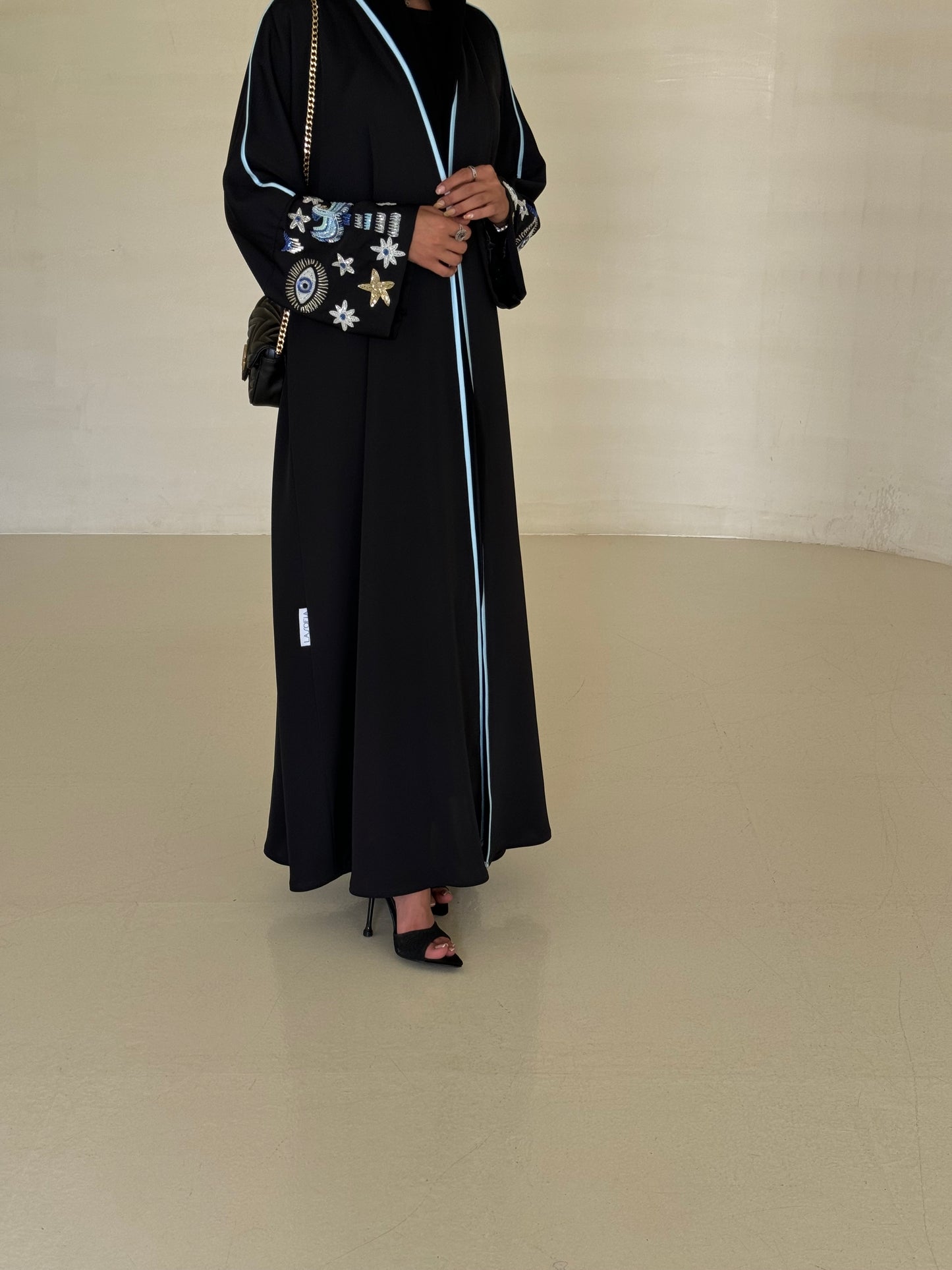 Dark-black Abaya