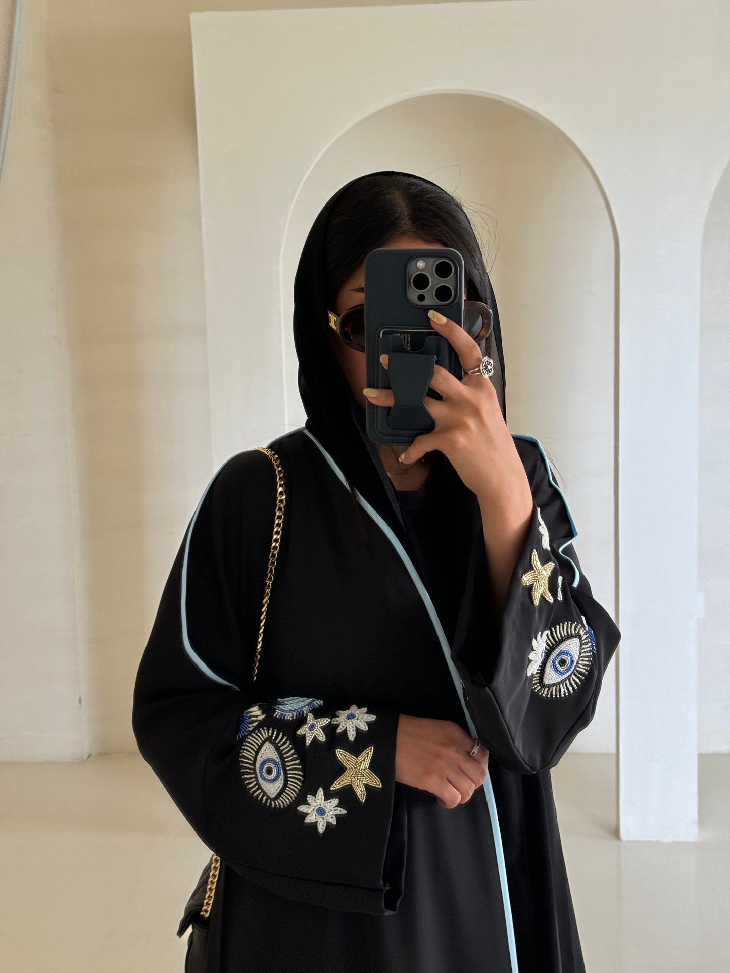 Dark-black Abaya